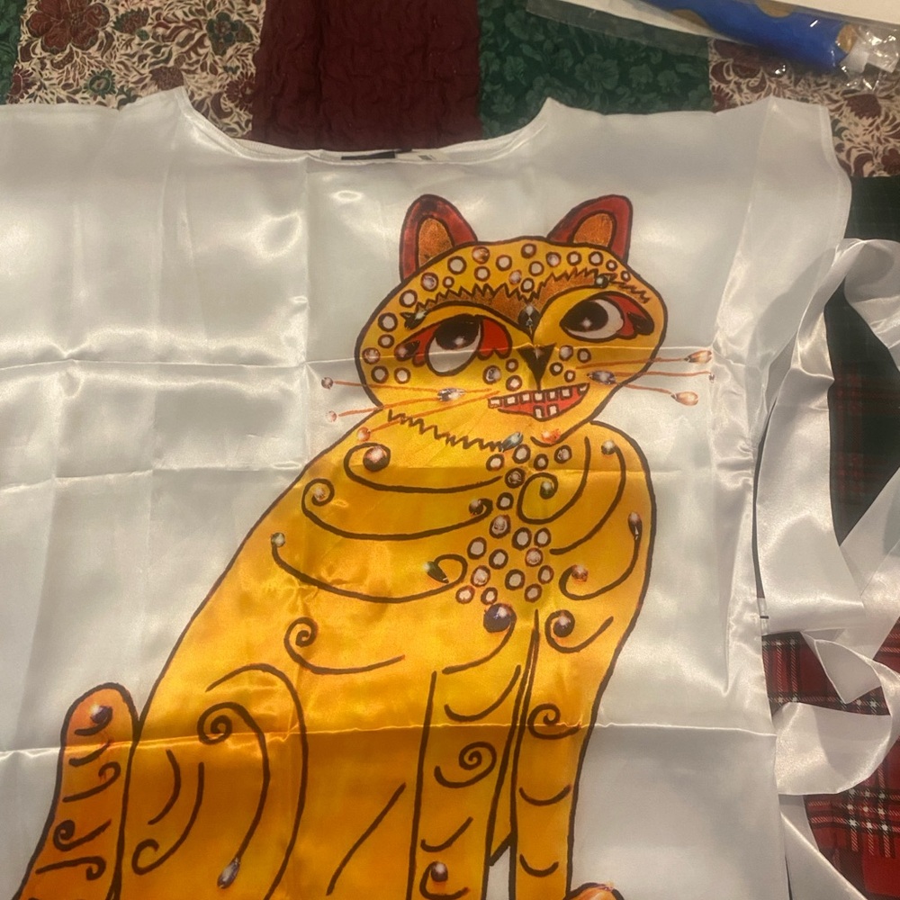 ABBA Orange Cat Dress